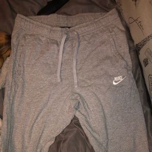 grey Nike jogger pants